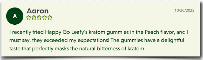 Happy Go Leafy Kratom Gummies Review